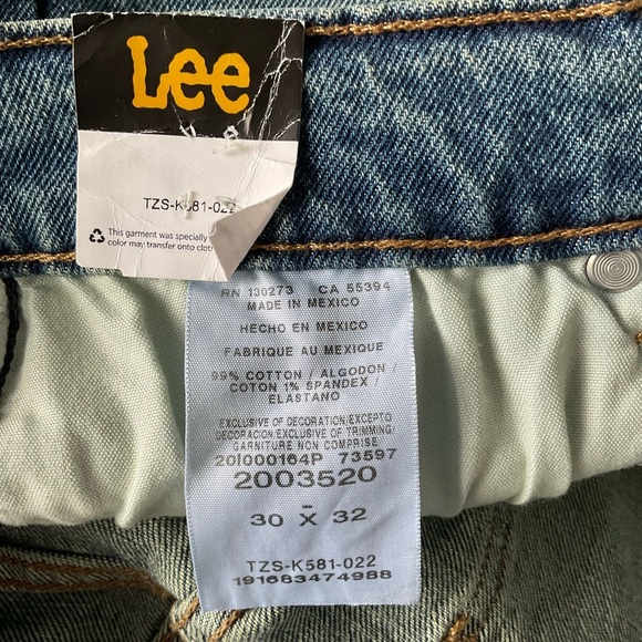 Lee Blue Slim Jeans with Subtle Fading - Picture 6 of 8